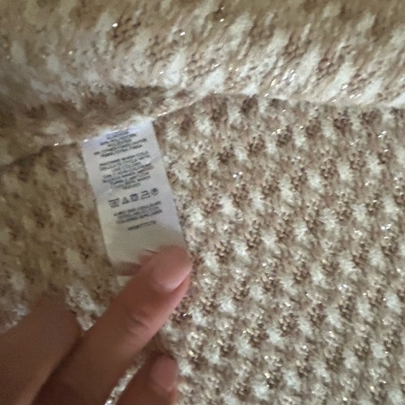 Ann Taylor Cream Textured Cardigan - Picture 8 of 9